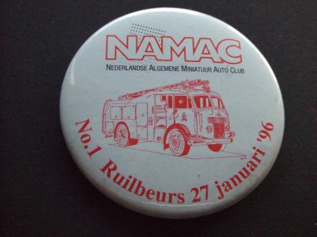 NAMAC miniatuur autobeurs oude brandweerwagen